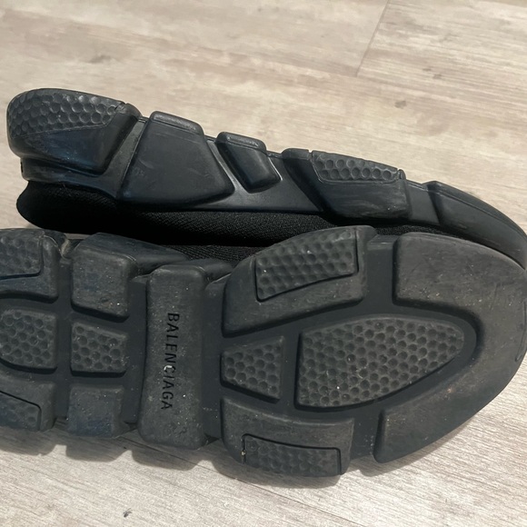 Balenciaga Black Knit High-Top Sneakers - Picture 6 of 6